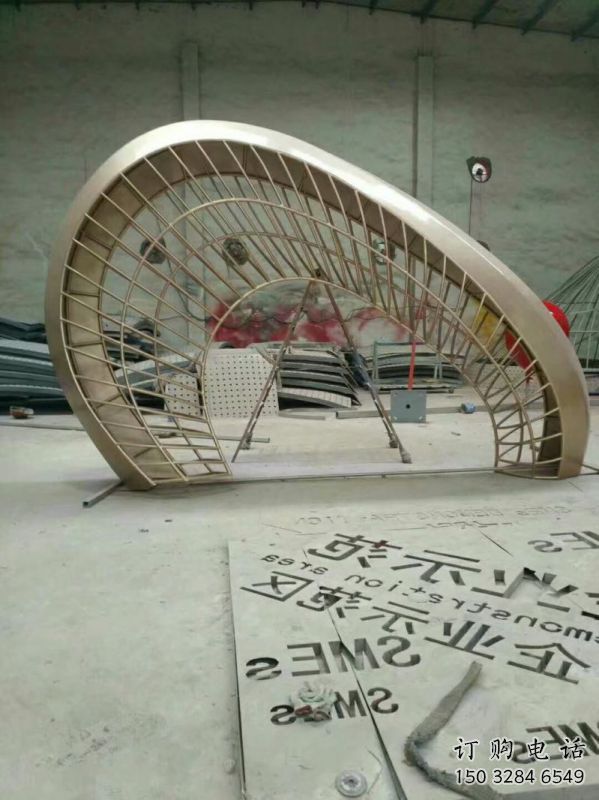 鏤空創(chuàng)意不銹鋼大門雕塑 鏤空創(chuàng)意不銹鋼大門雕塑