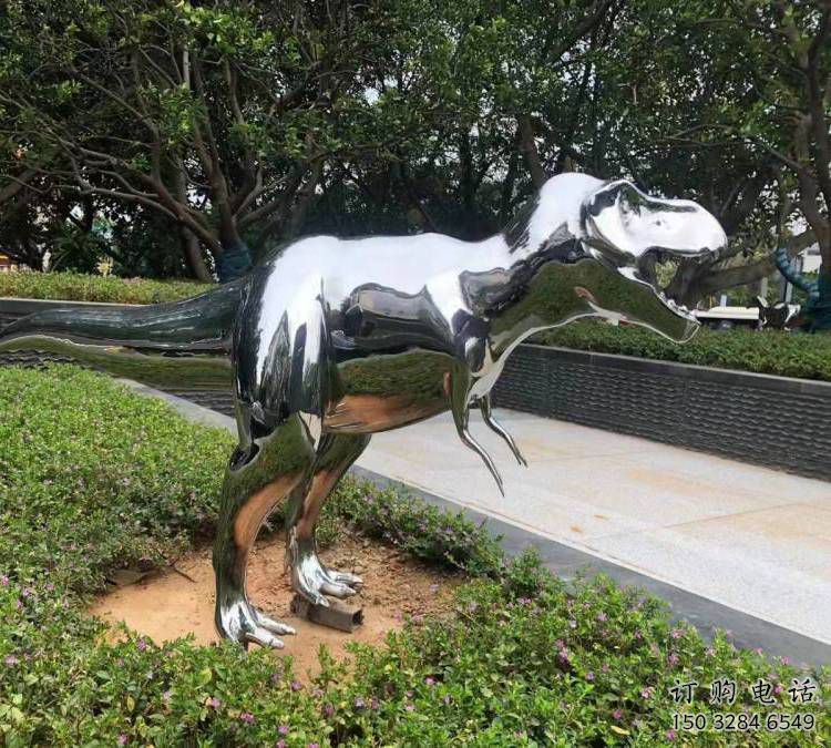 恐龍雕塑優(yōu)選，拋光藝術(shù)，景觀鏡面恐龍雕塑選用
