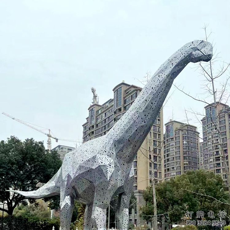 鏤空恐龍雕塑制造，歐式風(fēng)格，切面恐龍雕塑定價(jià)