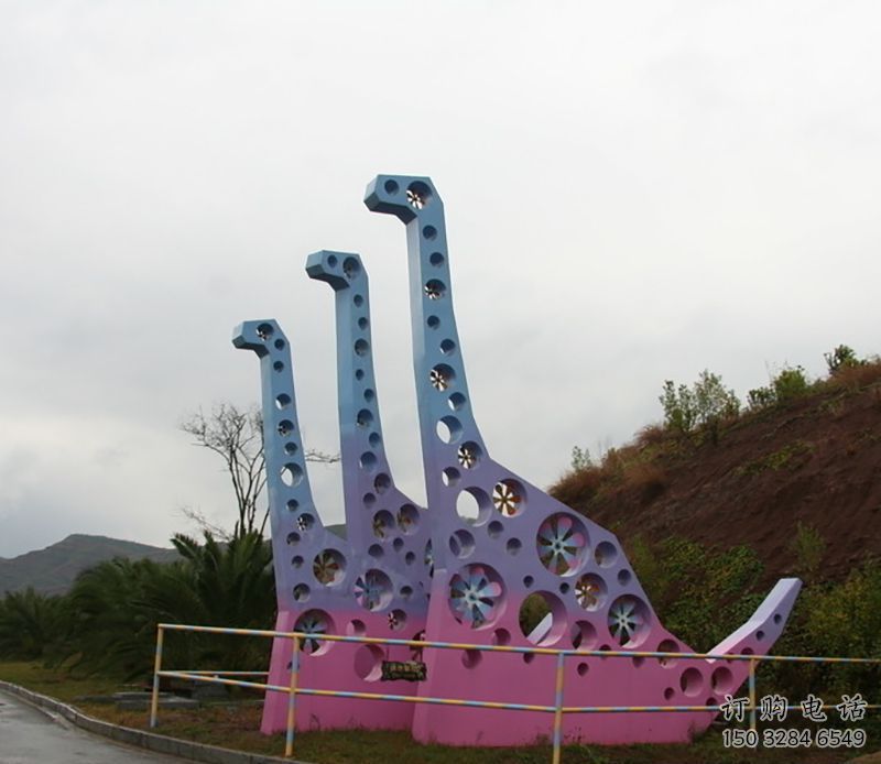 鏤空主題恐龍雕塑生產(chǎn)，透雕系列，戶外恐龍雕塑生產(chǎn)商