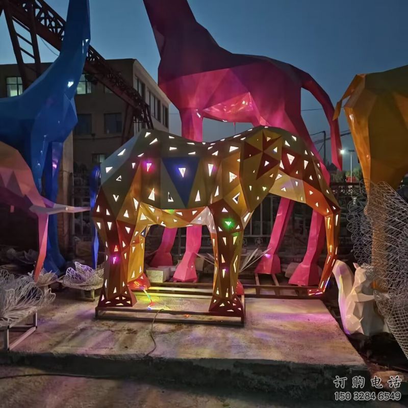 大象雕塑定制，歐式風格，烤漆大象雕塑供給