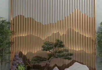 美陳裝飾景墻雕塑，背景墻美陳雕塑