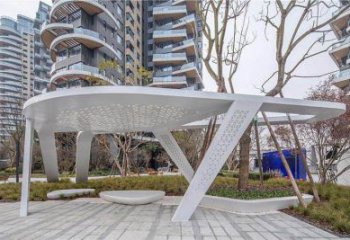 廊架雕塑，戶外景觀小品，不銹鋼長廊雕塑