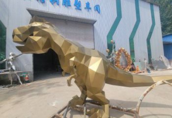 景觀恐龍雕塑優(yōu)選，陸地?cái)[件，藝術(shù)幾何恐龍雕塑供應(yīng)