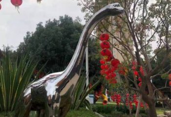 恐龍雕塑通用，花園小品，廣場鏡面恐龍雕塑廠家