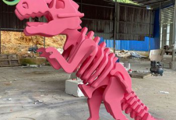 抽象恐龍雕塑提供，多彩藝術(shù)，中式恐龍骨架雕塑通用