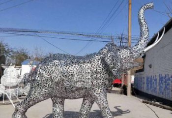 園林大象雕塑供求，鏤空動(dòng)物雕塑，鏤空動(dòng)物雕塑制造商
