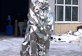 獅子雕塑供需，圓雕系列，不銹鋼獅子雕塑制造商