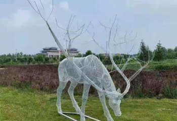 梅花鹿雕塑指用，景觀雕塑，園林燈光梅花鹿雕塑點(diǎn)擊
