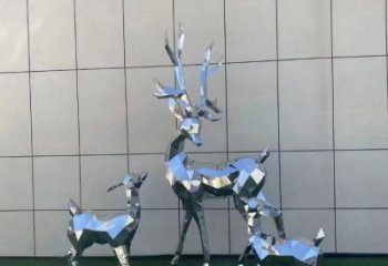 景觀小鹿雕塑服務(wù)商，美陳雕塑，切面小鹿雕塑精選