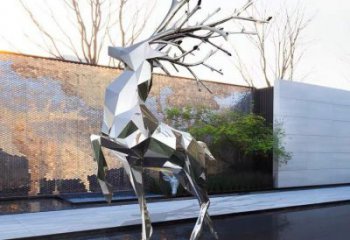 商場小鹿雕塑常用，公園小品，切面小鹿雕塑生產(chǎn)商