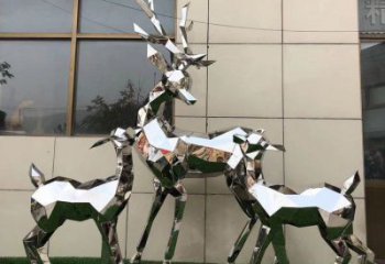 小鹿雕塑制作，城市雕塑，景觀切面小鹿雕塑專供