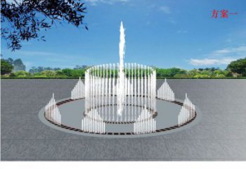 預(yù)定噴泉雕塑，燈光數(shù)控效果，波光效果雕塑