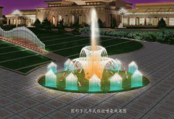 電影漂浮噴泉雕塑，水景藝術噴泉雕塑提供