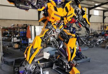 預(yù)定機器人版擎天柱雕塑