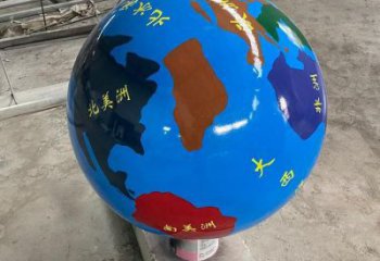 地球雕塑承接，廣場系列，主題不銹鋼地球雕塑標準
