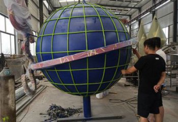 地球雕塑制造商，標(biāo)識雕塑，不銹鋼地球雕塑廠家