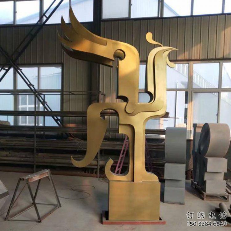 鳳凰雕塑選定，景觀雕塑，抽象鳳凰雕塑生產(chǎn)商