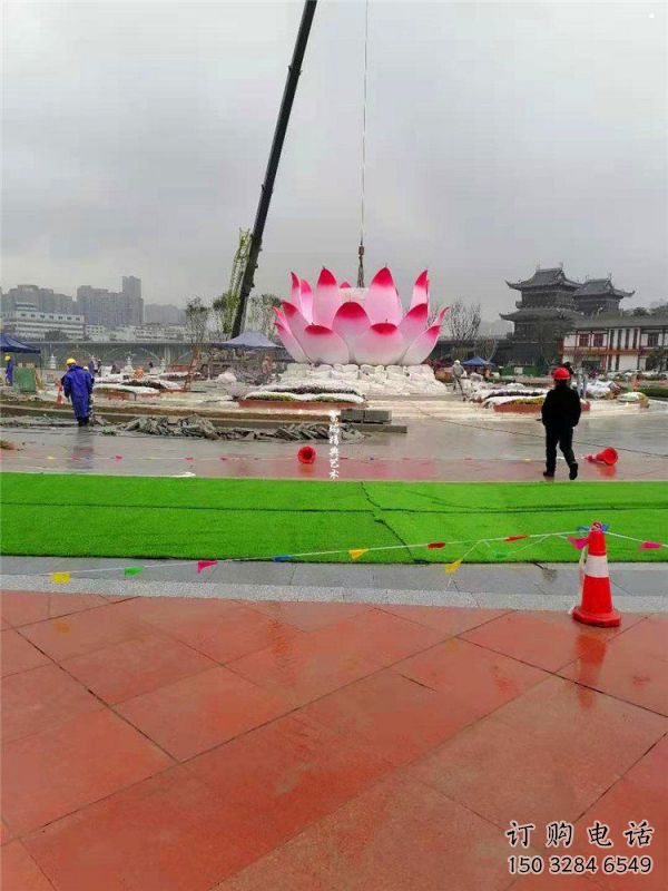 蓮花雕塑特供，美陳雕塑，蓮花噴泉雕塑定制廠家