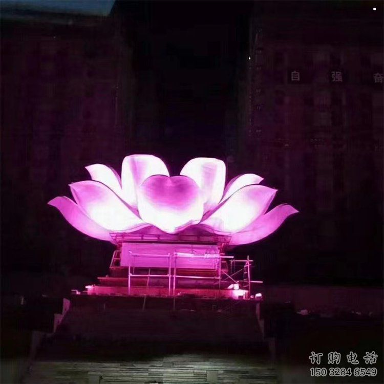 鏤空蓮花雕塑精選，陸地擺件，各類燈光蓮花雕塑廠家