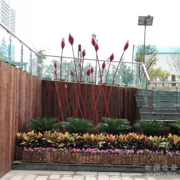 花朵雕塑制作通用，廣場雕塑，郁金香花朵雕塑廠家