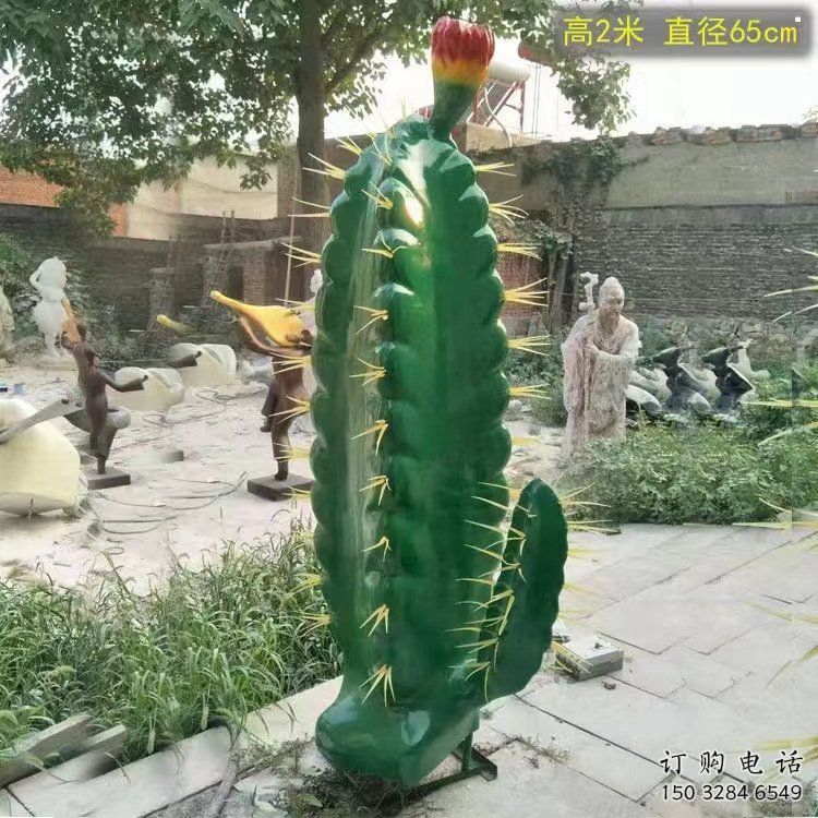 廣場仙人棒雕塑廠家，市標雕塑，仿真仙人棒雕塑定制