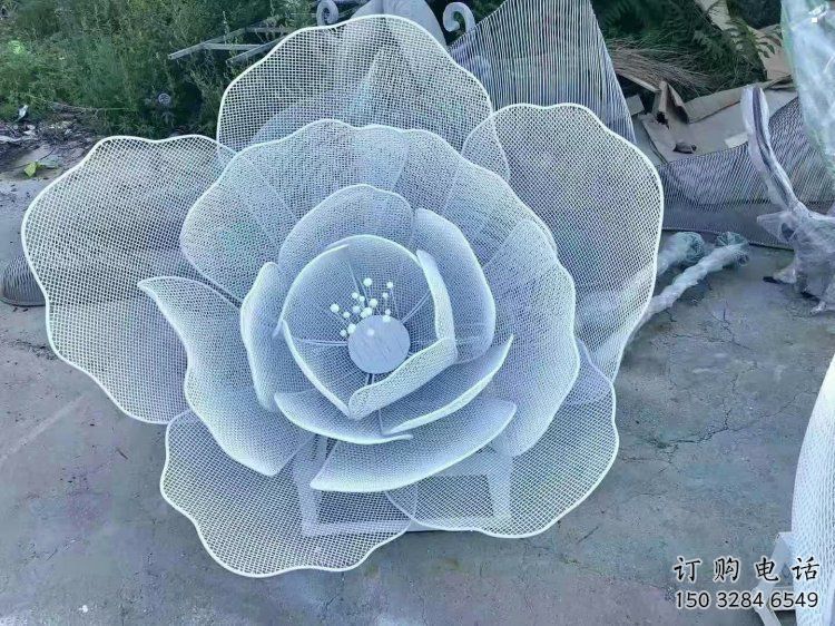 牡丹花雕塑提供，戶外雕塑，鏤空牡丹花雕塑生產(chǎn)廠家