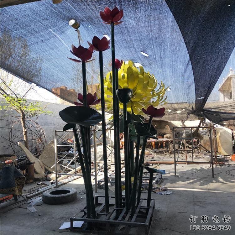 菊花雕塑工廠，戶外雕塑，景觀不銹鋼菊花雕塑選用