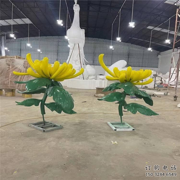 菊花雕塑制造，歐式風(fēng)格，創(chuàng)意菊花雕塑定價(jià)