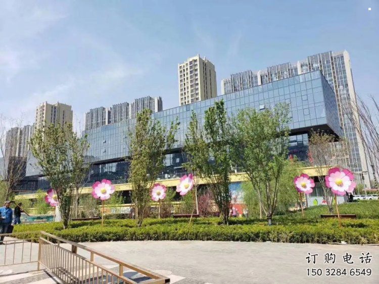 杏花雕塑訂做，公園雕塑，不銹鋼杏花雕塑生產(chǎn)商