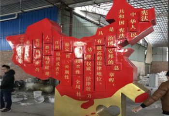 地圖雕塑制作，陸地?cái)[件，不銹鋼地圖雕塑制造廠家