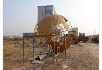 地球儀雕塑供求，白鋼構件，烤漆地球儀雕塑制造廠家