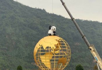 地球儀雕塑優(yōu)選，室外雕塑，景觀烤漆地球儀雕塑制作