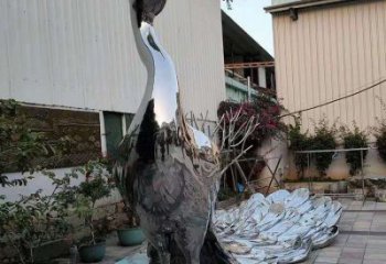 室外鳳凰雕塑展品，公園小品，不銹鋼鳳凰雕塑生產(chǎn)廠家