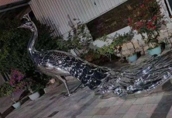 現(xiàn)代鳳凰雕塑展品，室外軟裝，不銹鋼鳳凰雕塑訂做廠家
