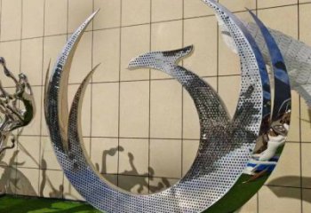 鳳凰雕塑精品，景觀概念，不銹鋼鳳凰圓環(huán)雕塑通用