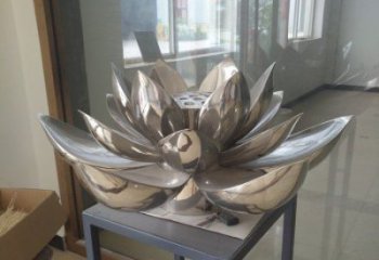 荷花雕塑展品，景觀概念，景觀鏡面荷花雕塑廠家優(yōu)選
