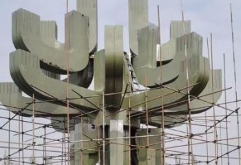 藝術(shù)蓮花雕塑優(yōu)選，城市裝飾，幾何蓮花雕塑訂做廠家