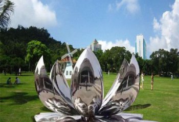 蓮花雕塑供給，街道標識，不銹鋼鏡面蓮花雕塑廠家