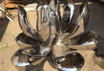 蓮花雕塑制作廠家，公園小品，鏡面蓮花雕塑優(yōu)選