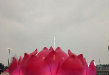 蓮花雕塑廠家精選，彩鋼制作，水景蓮花噴泉雕塑標(biāo)準(zhǔn)