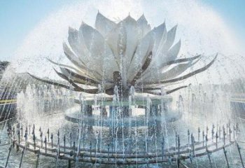 蓮花雕塑定做，美陳雕塑，蓮花噴泉雕塑廠家精品