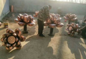 水蓮花銅雕塑承接，美陳雕塑，景觀水蓮花銅雕塑優(yōu)價(jià)
