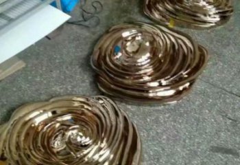 玫瑰花雕塑服務(wù)商，金屬構(gòu)件，金屬電鍍玫瑰花雕塑定價