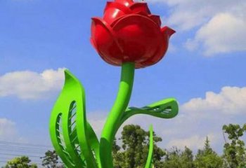 月季雕塑精品，圓雕體系，景區(qū)月季花朵雕塑選定