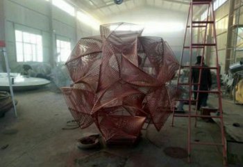 花球雕塑精品，景觀雕塑，不銹鋼花球雕塑生產(chǎn)商