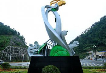 廣場蘭花雕塑供求，露天雕塑，蘭花花朵雕塑標(biāo)準(zhǔn)廠家
