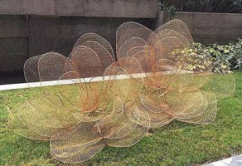 花朵雕塑選用，景區(qū)案例，鏤空花朵雕塑廠家通用