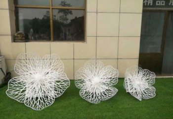 花朵雕塑優(yōu)價(jià)，藝術(shù)擺件，鏤空花朵雕塑指用廠家