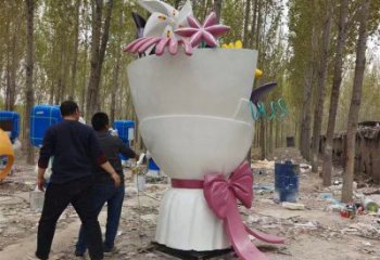 花朵雕塑標(biāo)準(zhǔn)，透雕系列，景觀(guān)郁金香花朵雕塑精選